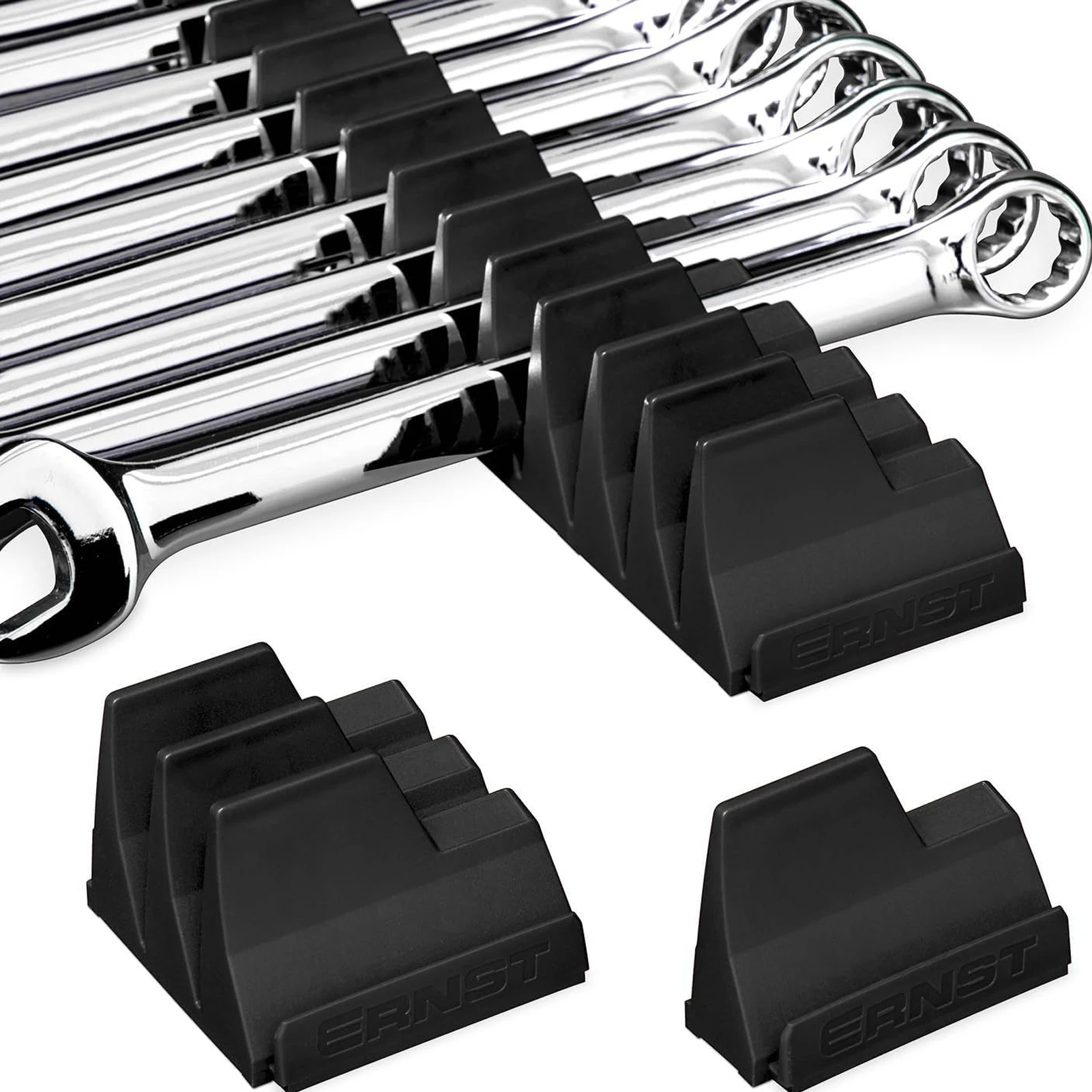 20-Pocket Magnetic Wrench Organizer Wrench Organizer Set for Tool Box Wrench Holder for Tool Durable Spanners Storage Organizer