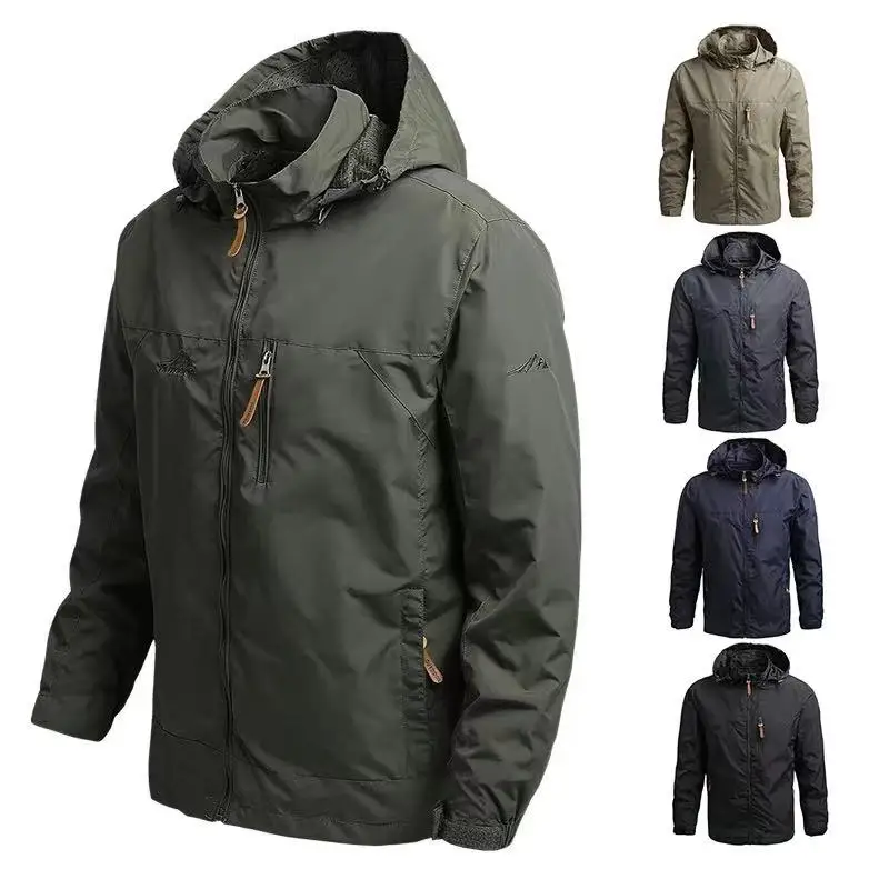 Chaqueta cortavientos militar para hombre, abrigo táctico impermeable para piloto, Sudadera con capucha, ropa del ejército de caza