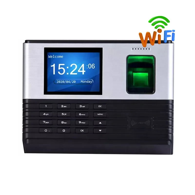 Realand 2,8-дюймовый TCP/IP WIFI RFID биометрический отпечаток пальца система учета рабочего времени машина офисный отпечаток пальца USB часы для сотрудников