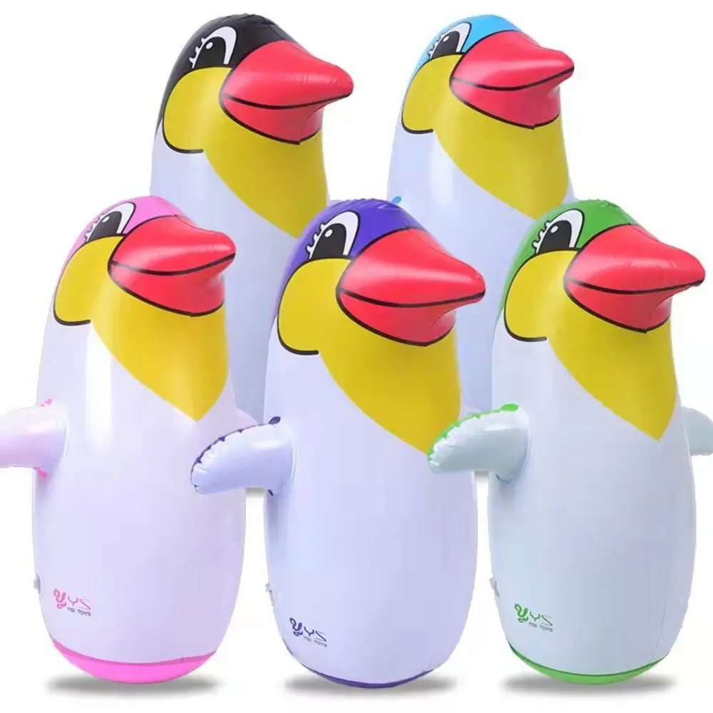 Juguetes inflables con patrón de dibujos animados para niños, vaso inflable grueso, juguete de boxeo duradero, materiales ecológicos