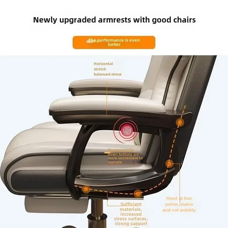 Comfortable Office Computer Chair, University Dormitory Bedroom Living Room Game Live Streaming Chair with Adjustable Backrest
