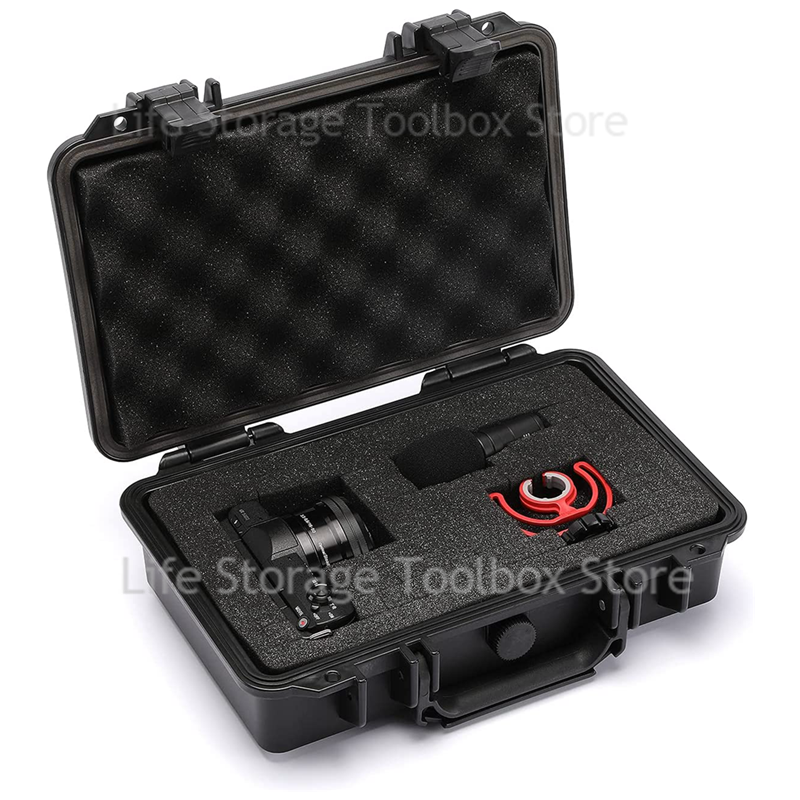 กล่องเครื่องมือพลาสติกปิดผนึกกันน้ํา Hard Case กล่องป้องกันความปลอดภัยฮาร์ดแวร์กล่องเครื่องมือ Organizer ขนาดใหญ่ Hard Case กล่องโฟม