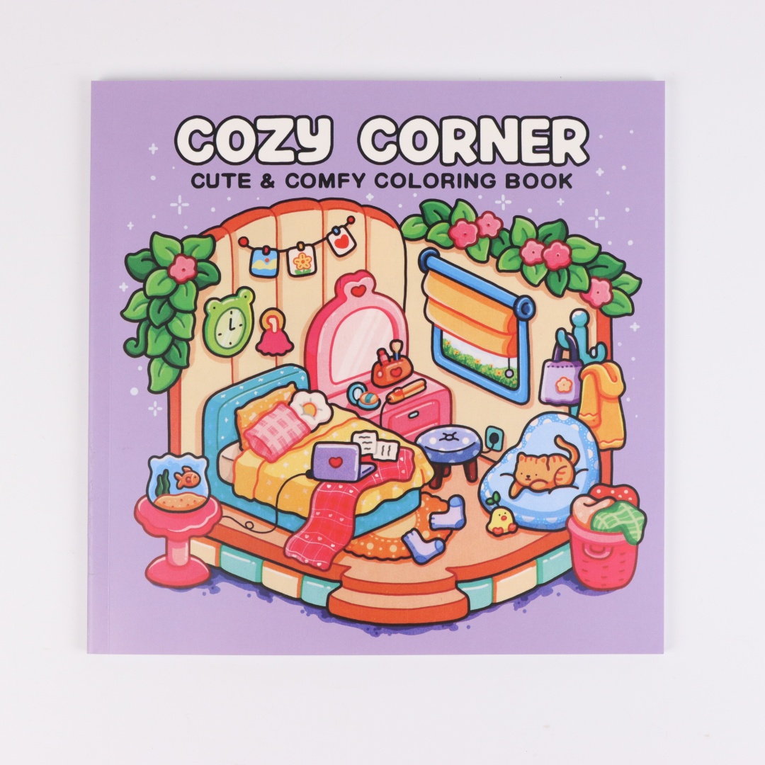 Cozy Corner: Coloring Book for Adults and Teens Featuring Educational Doodles Book For Relaxation