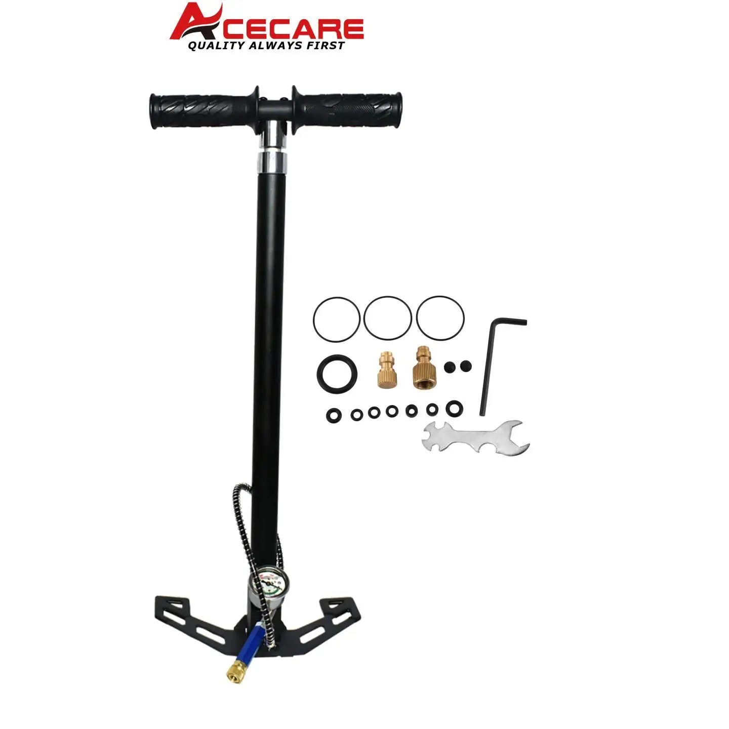 ACECARE 4 Stage High Pressure PCP Pump Four Stage Hand Operated Air Pump 30mpa 4500psi Tank Hunting Car Bicycle Air Refilling