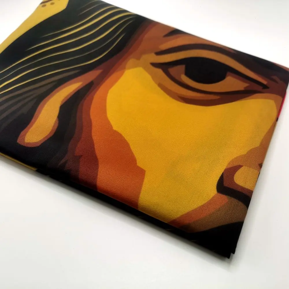 Bandera de Rusia Jesús Cristo religión fe bandera de cara bandera de poliéster para decoración