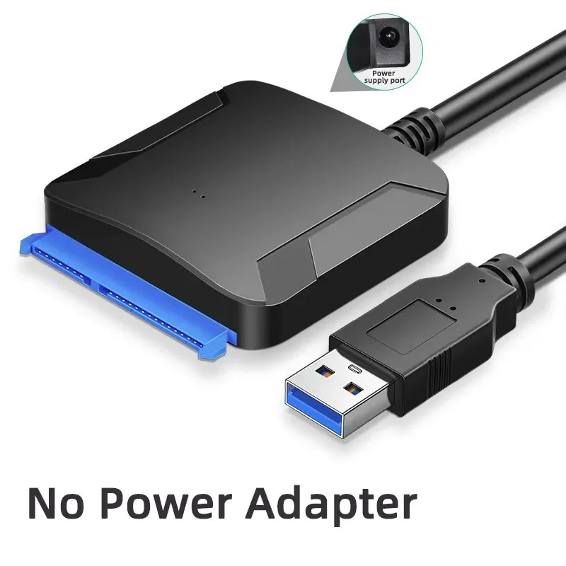 USB 3.0 SATA zu USB Festplatte Adapter Stromkabel Konverter für 2,5' und 3,5' SSD HDD Disk mit - Datenübertragungszubehör