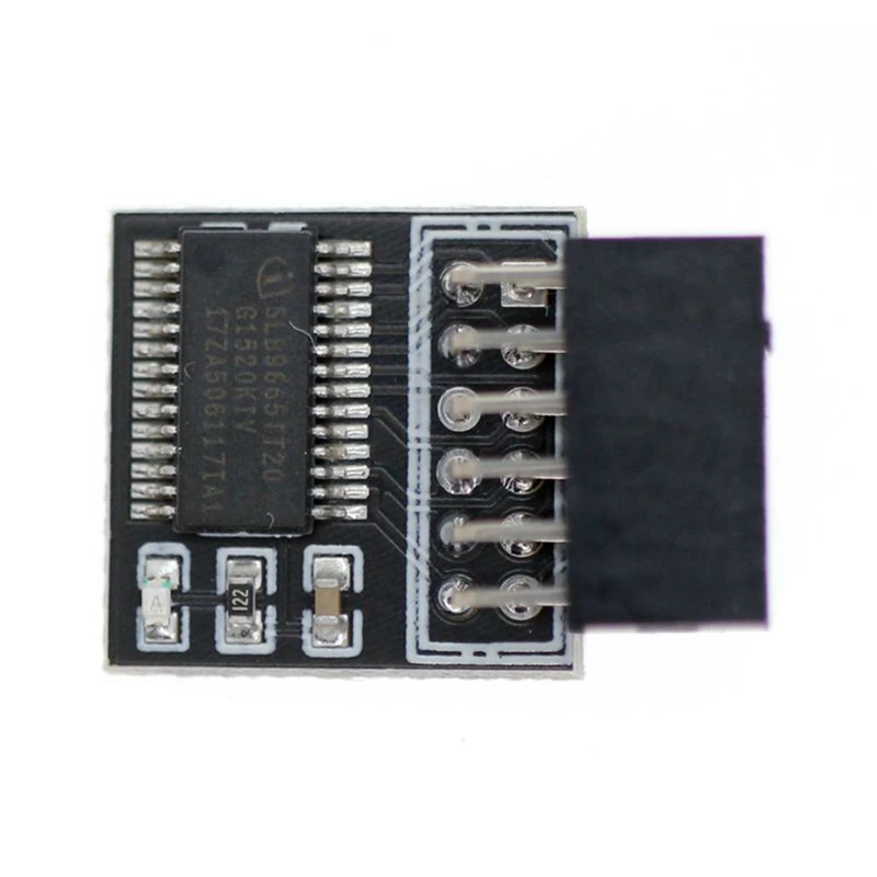 TPM 2.0การเข้ารหัสโมดูลความปลอดภัย Remote Card LPC-12PIN โมดูลสำหรับ GIGABYTE 12PIN LPC TPM2.0 LPC 12 Pin โมดูล