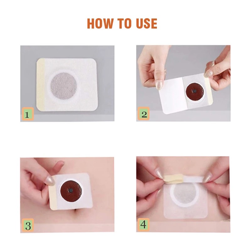 10 個のマグネットカラーボックスビッグベリーステッカー製品怠惰な人は薄い睡眠を楽しむ睡眠薄いへそステッカー