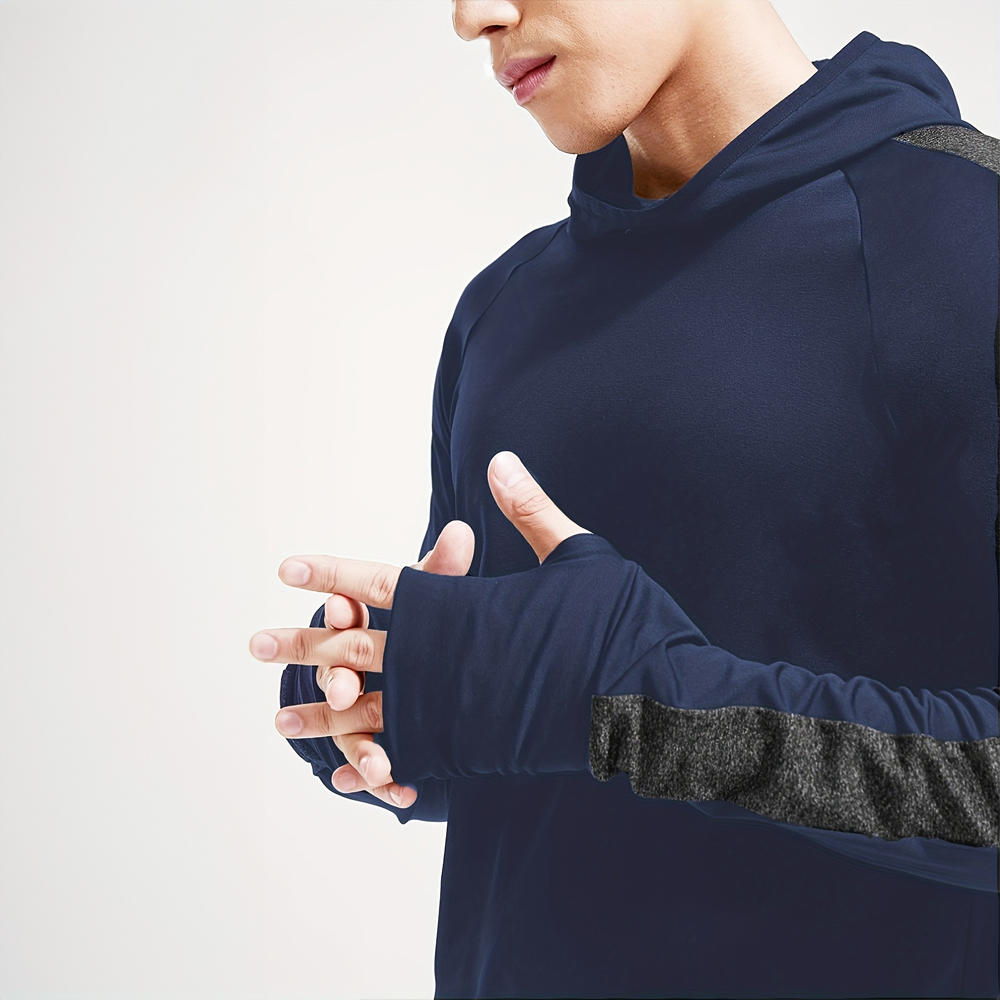 Otoño nueva ropa deportiva para correr ropa deportiva ajustada deportes trotar compresión Sudadera con capucha para hombres jersey de ocio al aire libre ropa para hombres