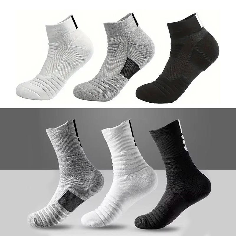 1/3 pares de calcetines de fútbol antideslizantes, calcetines de algodón para hombre, calcetines cortos de tubo largo para fútbol, calcetines deportivos de baloncesto, calcetín desodorante transpirable 39-45