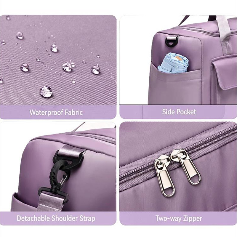Reisetasche Weekender mit großer Kapazität tragen Reisetaschen mit Schuh fach Sport-Fitness-Taschen für Frauen Umhängetasche
