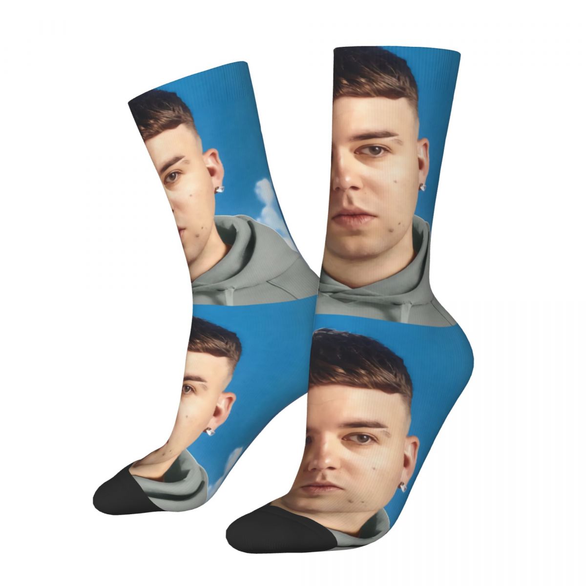 Quevedo Unisex 3D Print Mens Socks Funny Middle Tube Sock