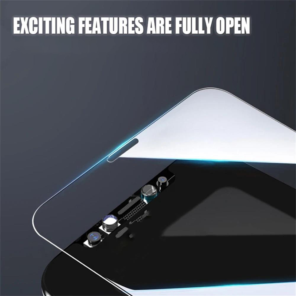 5pcs Tempered Glass for iPhone 17 16 15 14 13 12 Pro Max Screen Protector for iPhone 12Mini 13Mini 14 Plus 14Pro Glass 16Pro Max