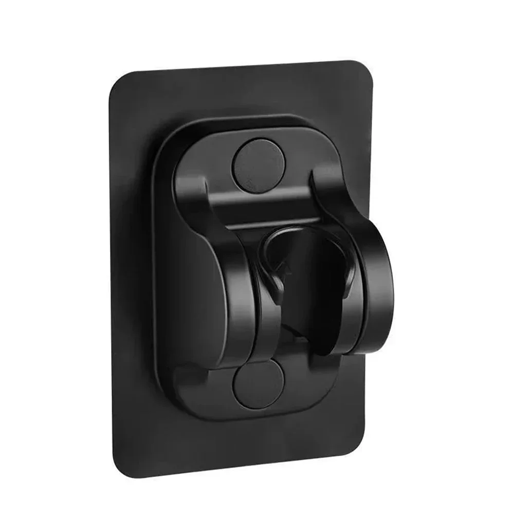 Base per staffa per doccia in ABS 1PC, adesivo universale resistente, supporto per soffione doccia regolabile impermeabile, supporto per soffione doccia per bagno