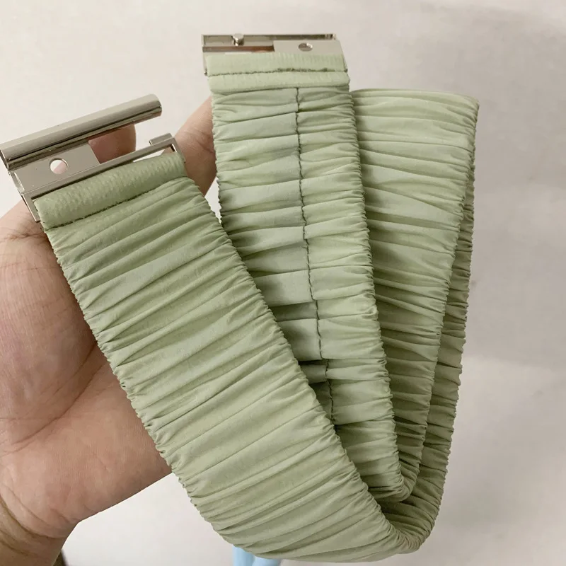 Cinturones anchos con banda elástica para mujer, cinturón sencillo para abrigo, hebilla femenina, correa negra, accesorios de decoración para vestido
