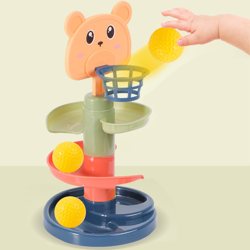 Montessori Giocattoli Bambino 0 12 24 36 Mesi Pista Palla Rotolante Push Pop Palla Scorrevole Prima Educazione Giocattoli Giochi Per Bambini Giocattolo Sensoriale