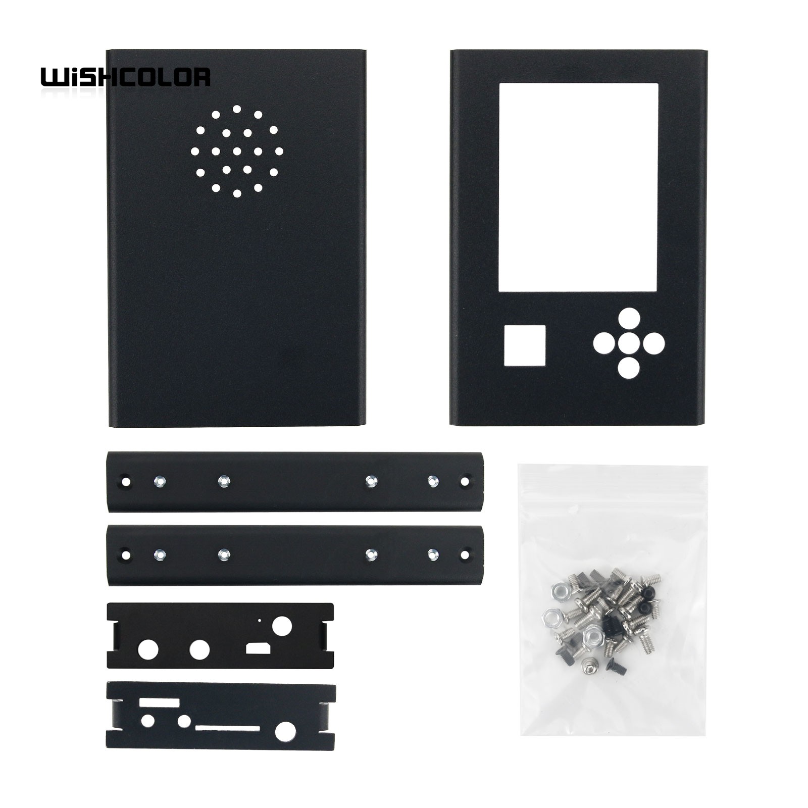 Hamgeek Schwarz Metallgehäuse Aluminiumgehäuse Shell für PortaPack H2 Gehäuse HackRF One SDR Radio DIY verwendet