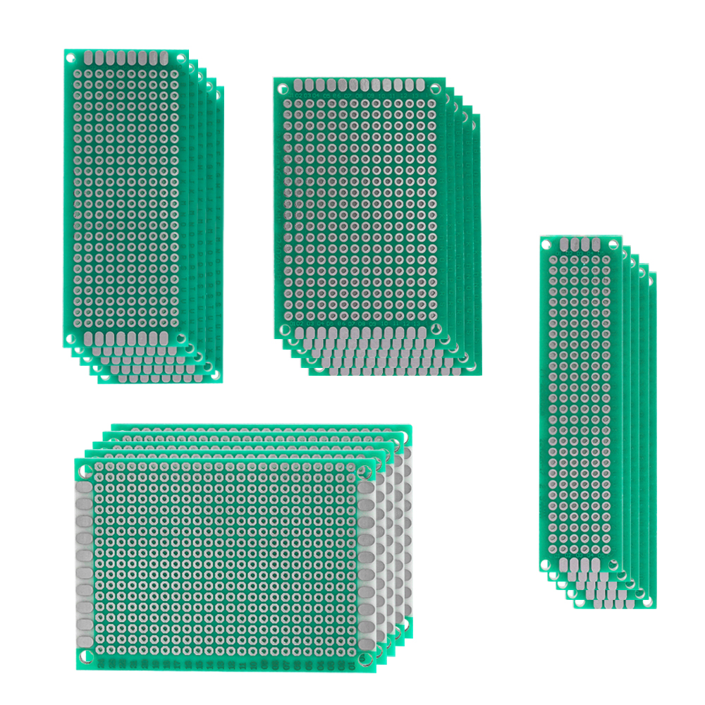 20 SZTUK/LOT 5x7 4x6 3x7 2x8cm Prototypowa jednostronna prototypowa płytka drukowana Diy Uniwersalna płytka drukowana Zestaw prototypowych płyt drukowanych
