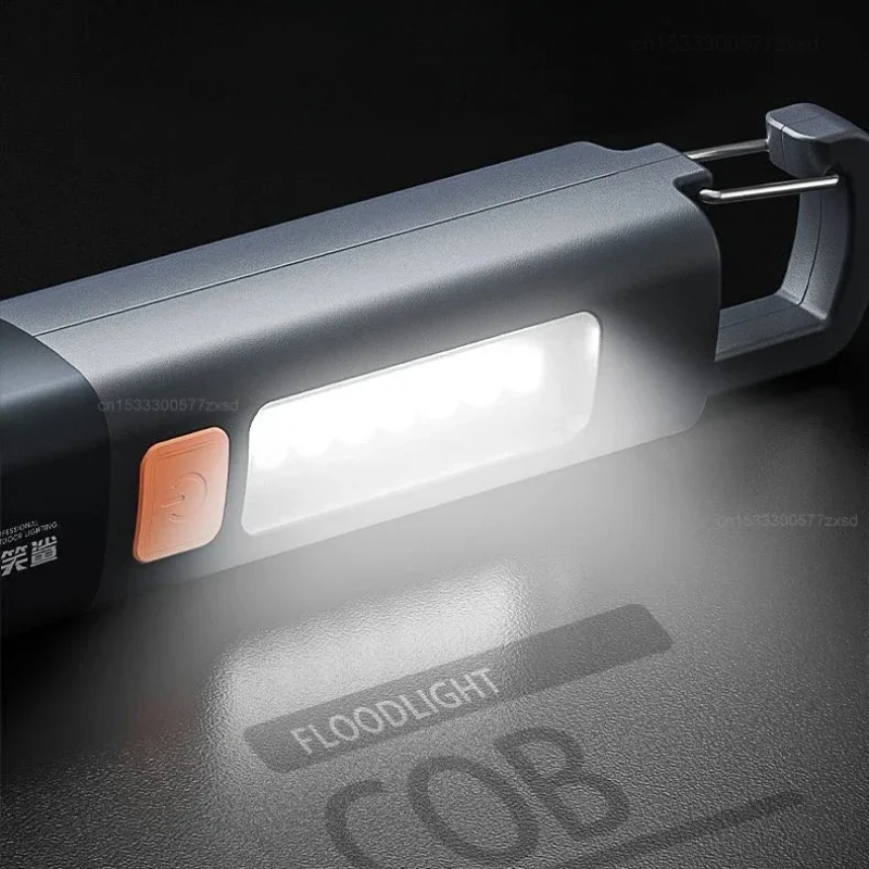 Xiaomi Outdoor Flashlight Portable Strong Lights Variable Focus with Floodlight Side Lights Long Range USB Rechargeable LED Lamp