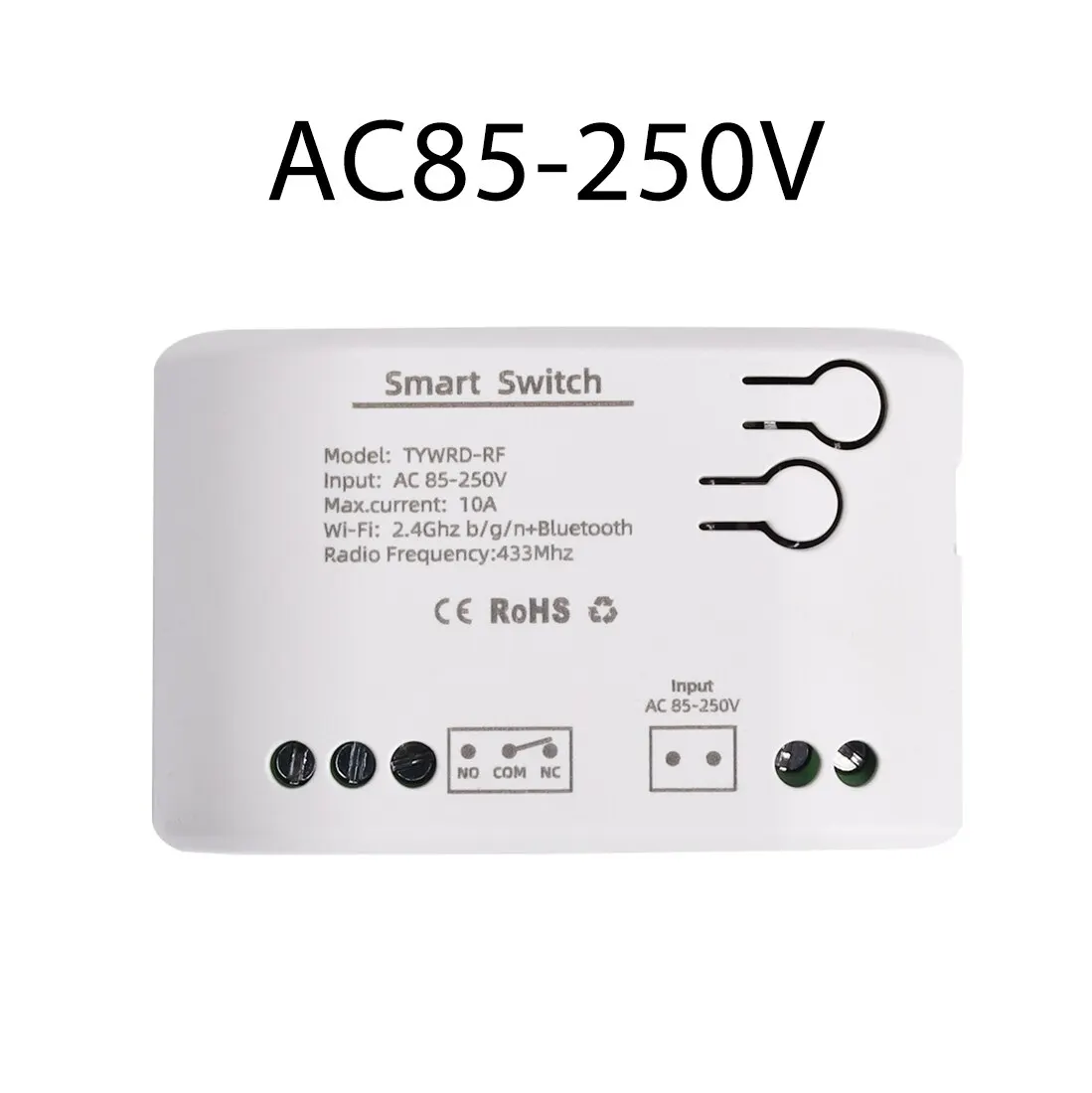 1CH Tuya Smart Remote Control Wireless Wifi Switch Module DC7-32V AC85-250V 2200W RF Receiver 10A WiFi Relay DIY