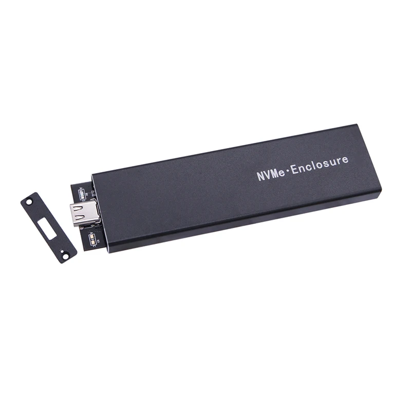 Корпус SSD с двумя протоколами M2 NVMe SATA NGFF M.2 SSD Box USB 3.1 10 Гбит/с для внешнего жесткого диска M/B+M Key M.2 SSD RTL9210B