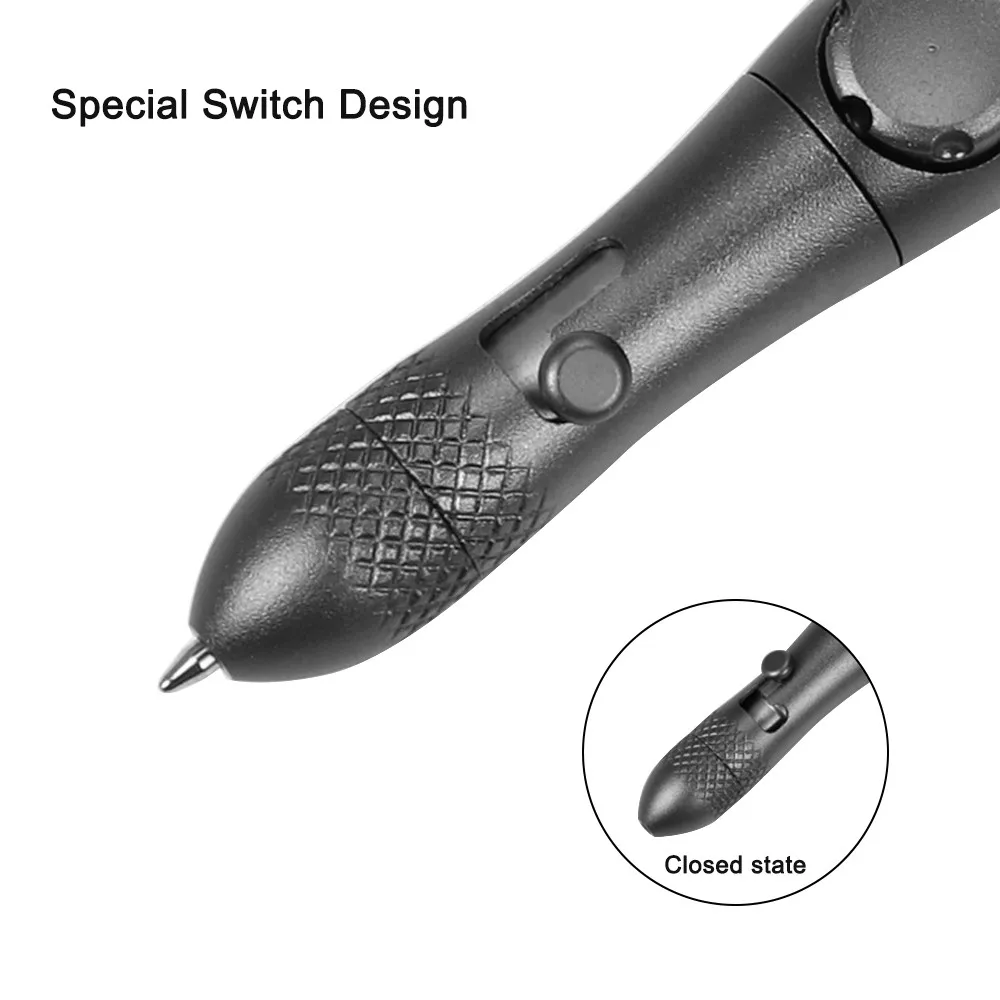 ปากกายุทธวิธีอะลูมินัมอัลลอย Multi-Function Decompression ปลายนิ้ว Gyro ปากกา Light Broken Window Survival Anti-Wolf อุปกรณ์