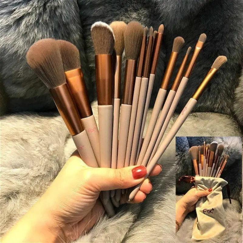 13 stks/partij make-upborstels set Oogschaduw Foundation Vrouwen Cosmetisch Poeder Blush Blending Beauty Make-Up Tool