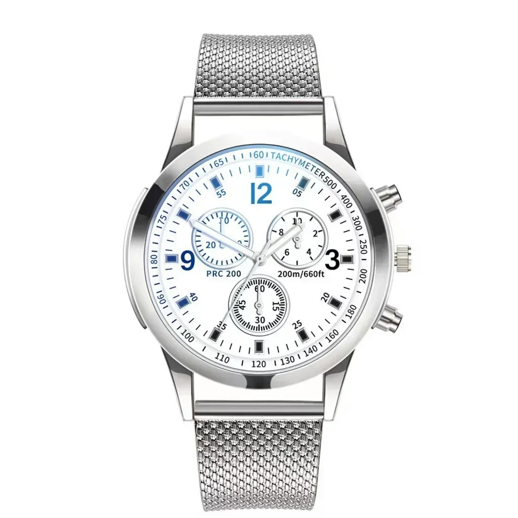 Reloj de cuarzo de lujo 2024 para hombre, esfera de acero inoxidable, relojes de pulsera de cuarzo informales, reloj de pulsera para hombre, reloj Masculino, reloj masculino
