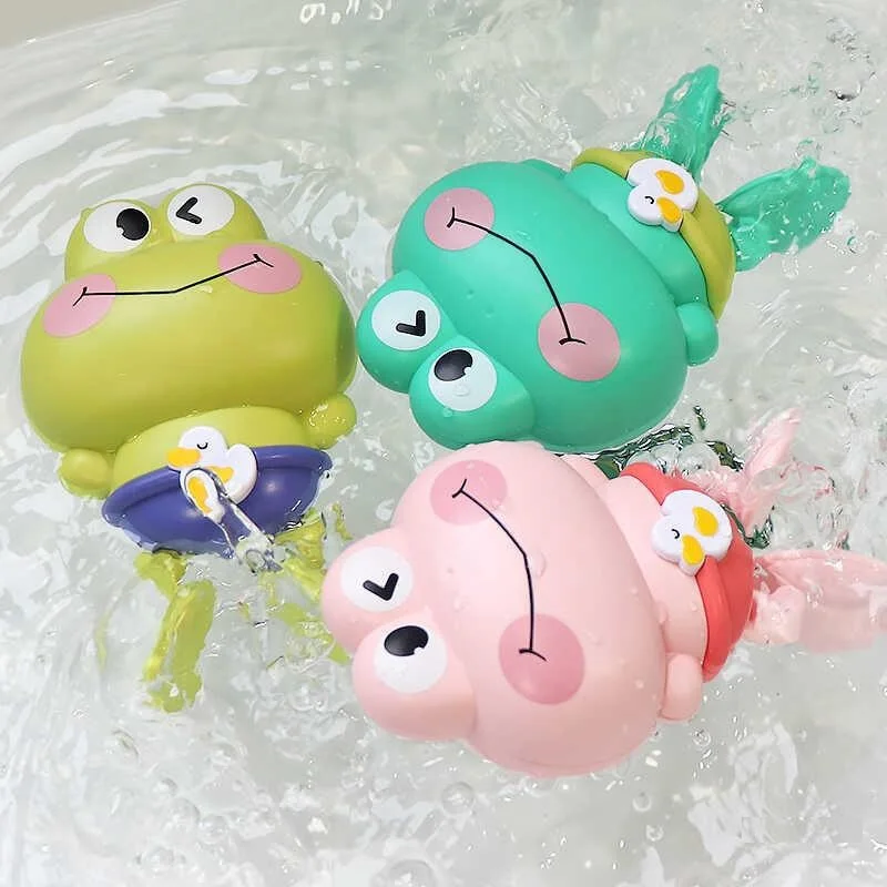 ของเล่นเด็กเด็กว่ายน้ํา Clockwork น้ําสนุกลอย WIND UP ชุดว่ายน้ําของเล่นเด็กตลกห้องน้ําอ่างอาบน้ําสัตว์ของเล่น