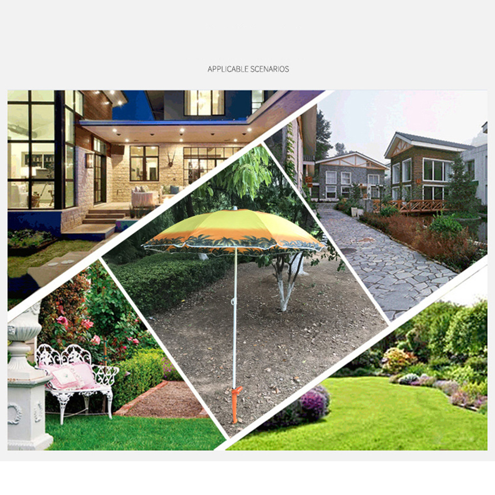 Adjustable Beach Umbrella Sand Ground Anchor Spike Umbrella Stretch Stand Holder for Fishing Pole Sun Beach Garden Patio Spike 