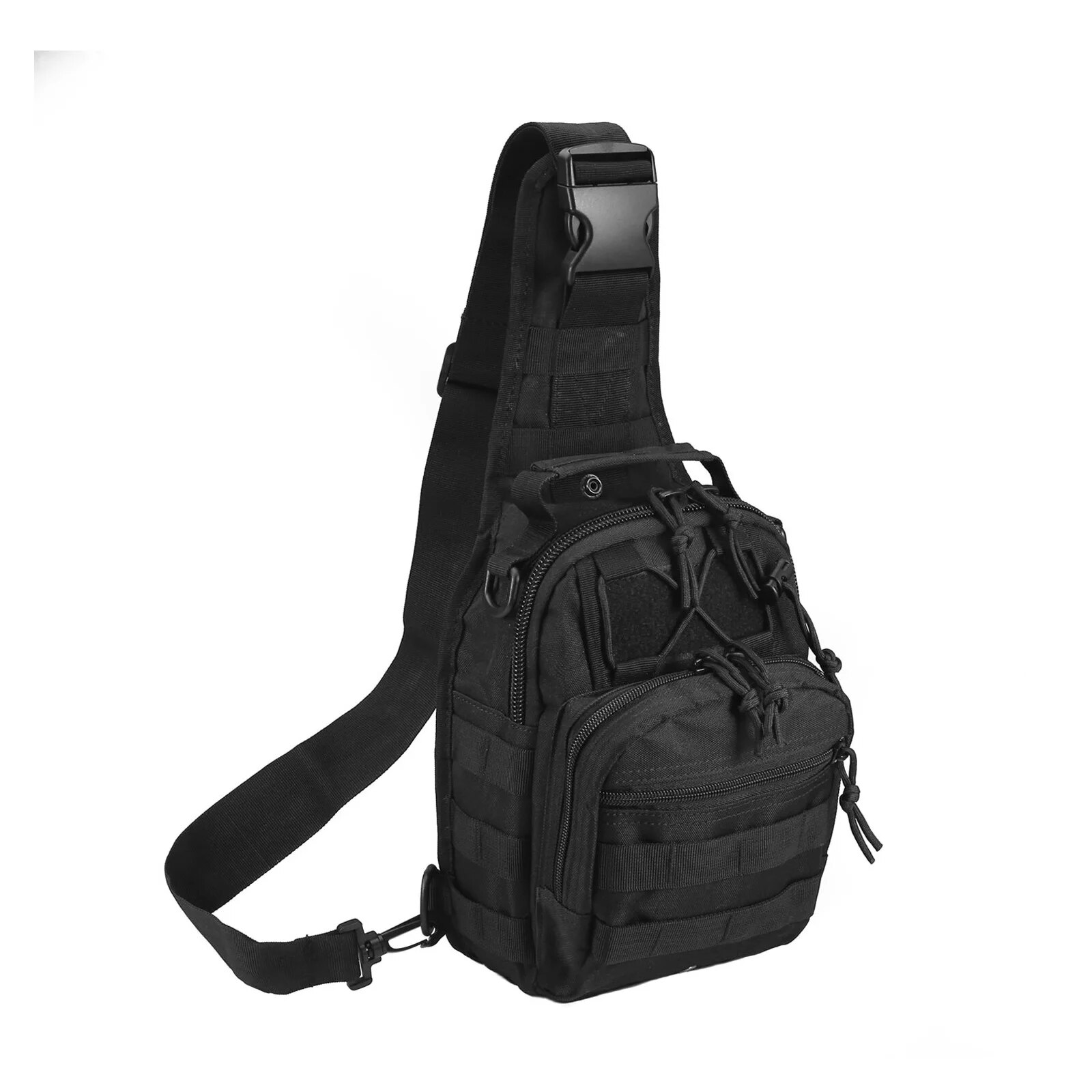 Mochila tática sling mochila, bolsa de ombro, nylon, ao ar livre