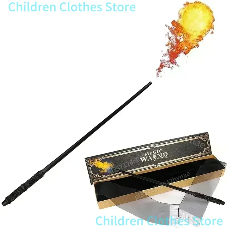 Varitas mágicas que respiran fuego de Harries, gama completa de accesorios mágicos para escenario, varita mágica brillante, regalos de Cosplay de Navidad y Halloween, Juguetes