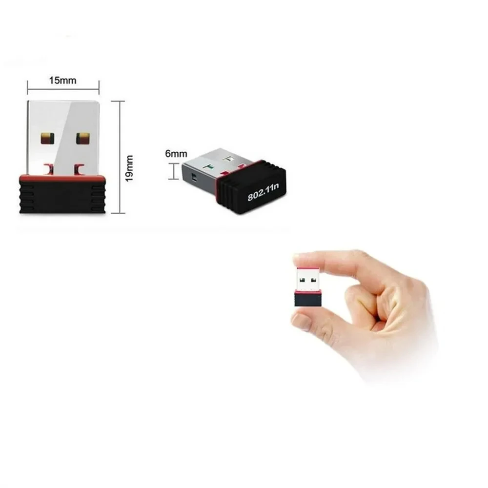 150 Mbps USB WiFi-adapter Draadloze netwerkkaartadapter WiFi Dongle voor desktoplaptop PC Windows