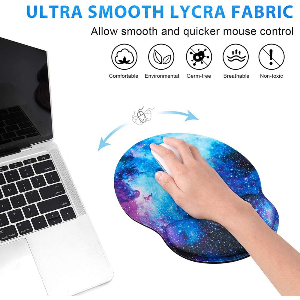 Ốp Cổ Tay Lót Chuột Ergonomic Tay Hỗ Trợ Không Trượt Chuột Chơi Game Thảm Mềm Mousepad Cho Máy Tính Laptop