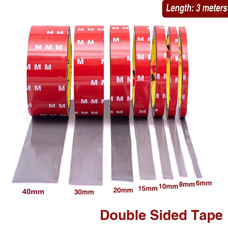 3Meters Strong Double Sided Adhesive Tape With High Viscosity For Automotive Use High Temperature Resistant Fixed Adhesive Patch