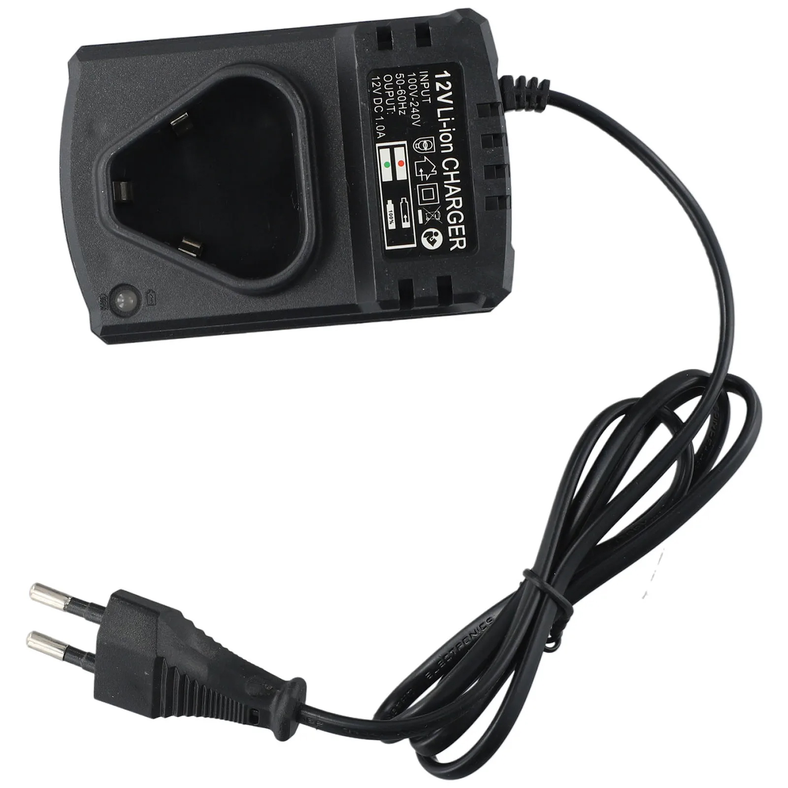 Power Tool Part DC US/EU Li-ion oplaadbare oplader Ondersteuning 110-240V Zwart voor elektrische lithiumboor 12V lithiumschroevendraaier