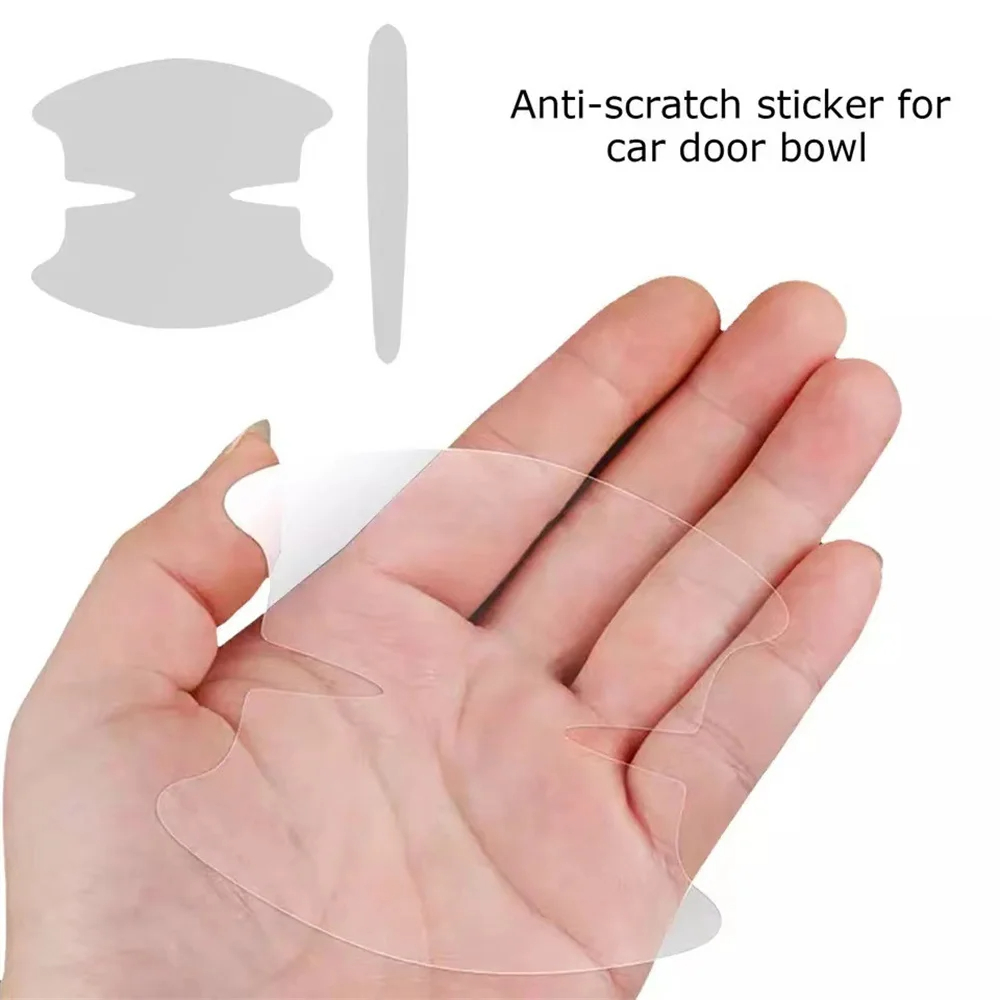 Universal รถประตู Anti-Scratch ป้องกันสติกเกอร์ที่มองไม่เห็นรถประตูสีข้อมือป้องกันฟิล์ม Decals