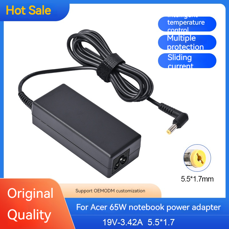19V 3.42A 65W 5.5*1.7MM Laptop Ac Charger Power Adapter For Acer Aspire 5315 5630 5735 5920 5535 5738 6920 7520 Notebook