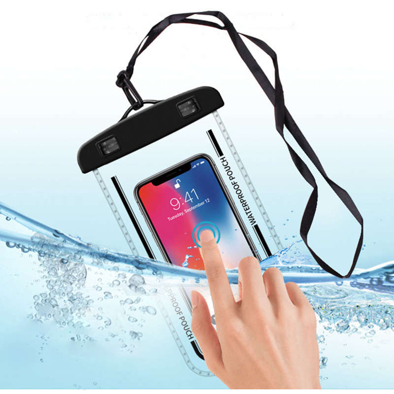 เคสโทรศัพท์กันน้ําว่ายน้ําสําหรับโทรศัพท์ด้านล่าง 6.7 ''ถุงดําน้ําใต้น้ํา Protector กระเป๋าสําหรับ iPhone Samsung