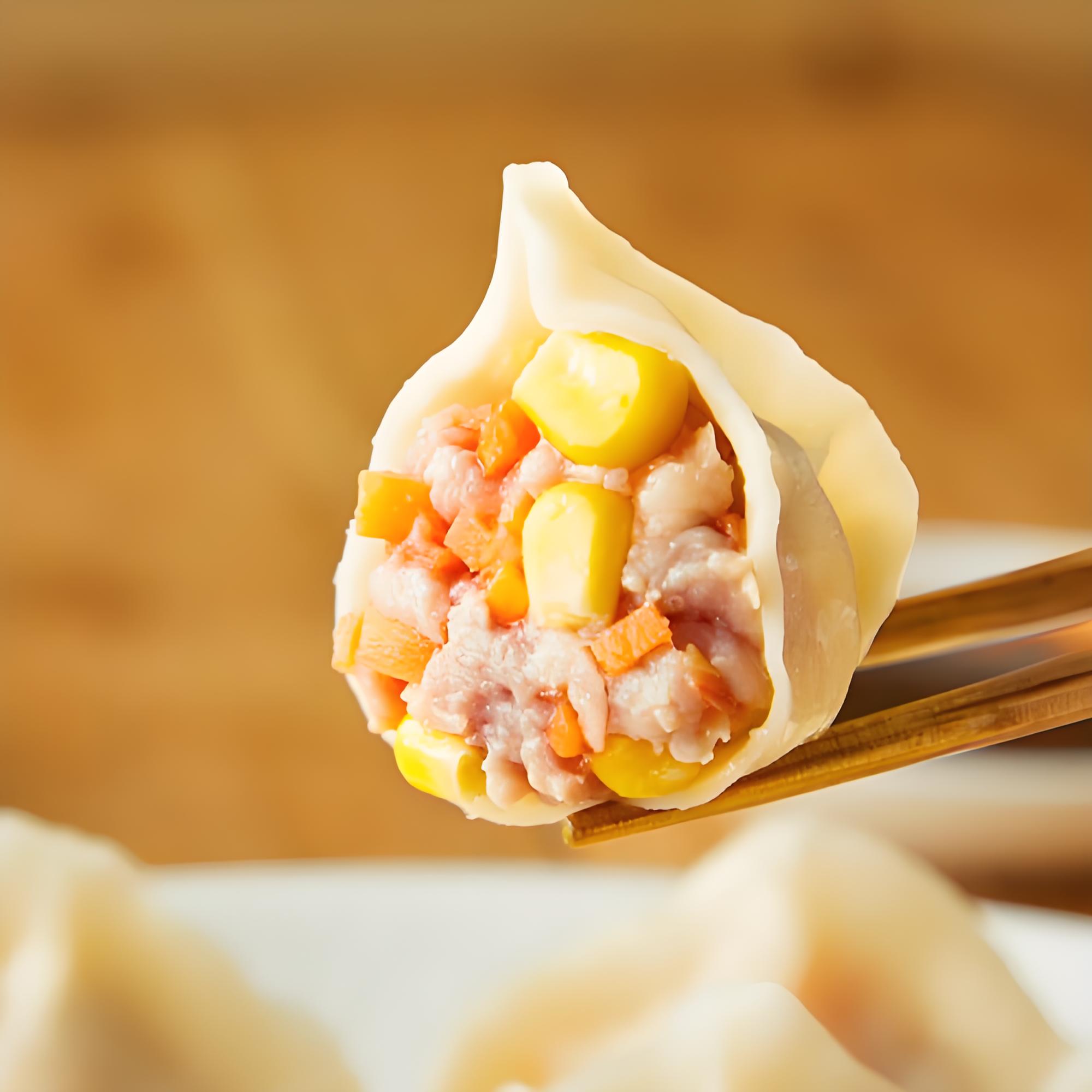 Kung Fu Pork and Corn Dumplings, Pack of 3, 400g per pack