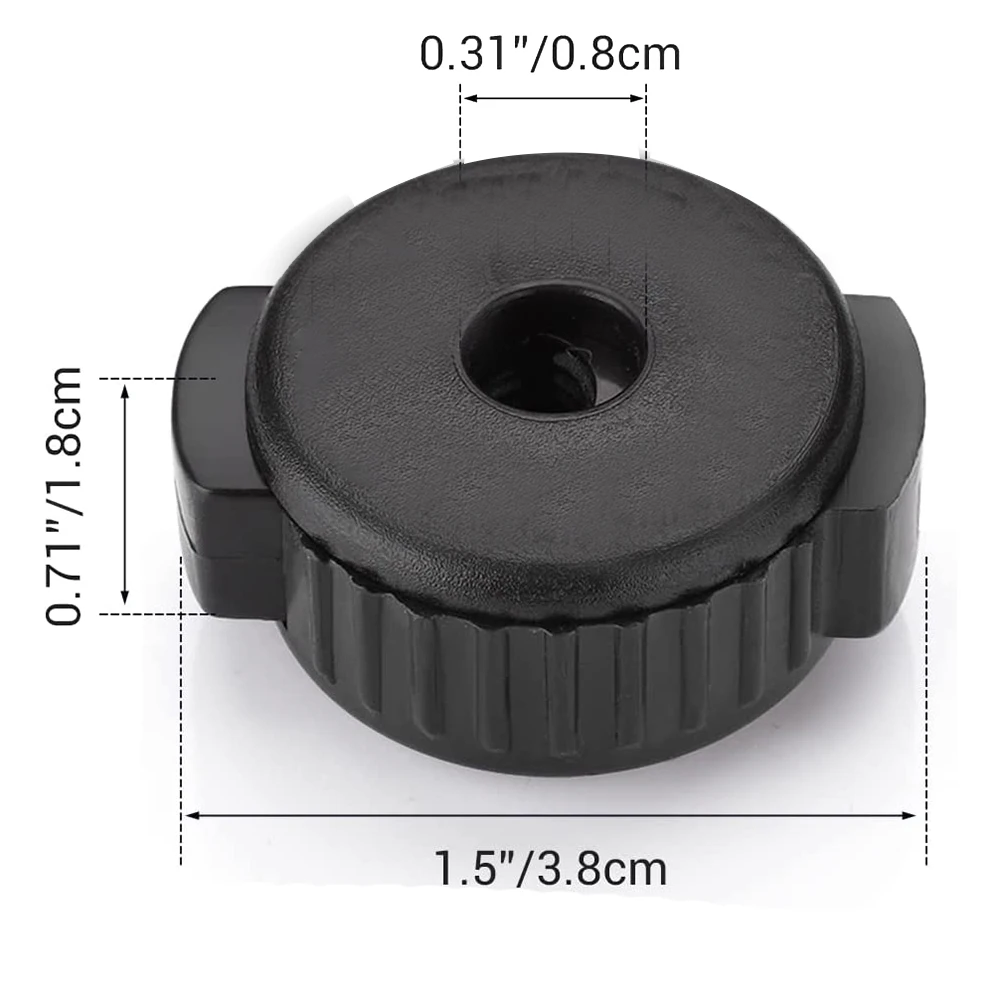 Newest 6 PCS Plastic Cymbal Nuts,Quick-Set Cymbal Nut for Percussion Drum Kit,Percussion Replacement Parts