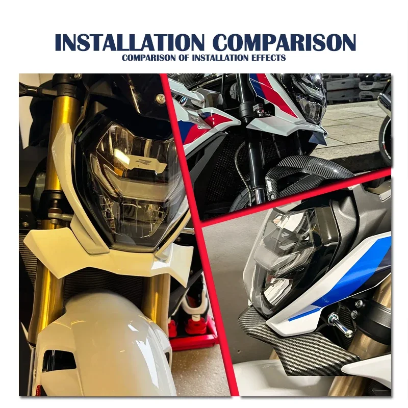 Мотоцикл для BMW S1000R 2021 2022 2023 S 1000 R S1000 R обтекатель крыла прижимная сила голый передний аэродинамический спойлер крылышко новый