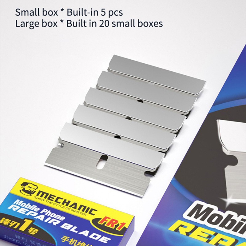 メカニック FR1 炭素鋼ブレード高靭性携帯電話の液晶画面フレーム OCA 接着剤偏光子フィルムリムーバークリーニングツール