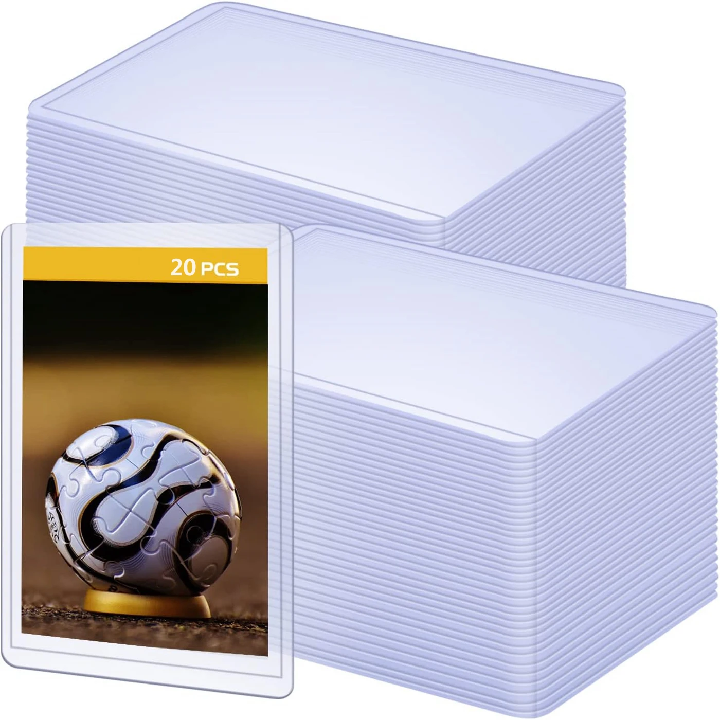 20pcs Hard พลาสติกการ์ด Loaders อัลบั้มจอแสดงผลเบสบอล Trading Yugioh การ์ด Protector โฟลเดอร์เล่นเกม Binder ผู้ถือ