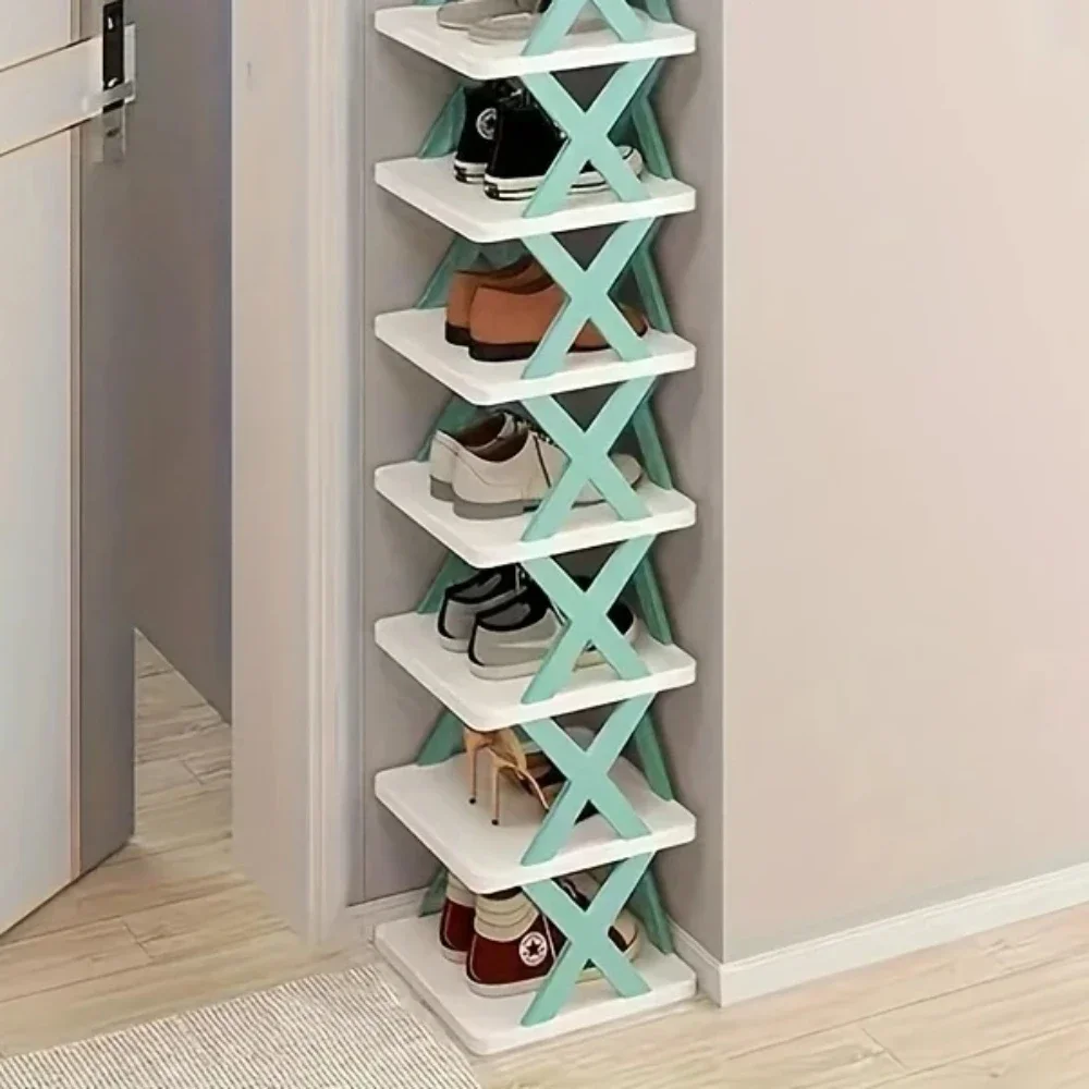 Organizer per scarpiera staccabile, ripiano multistrato per scarpe, armadio per scarpe per la casa, scarpiera semplice e colorata