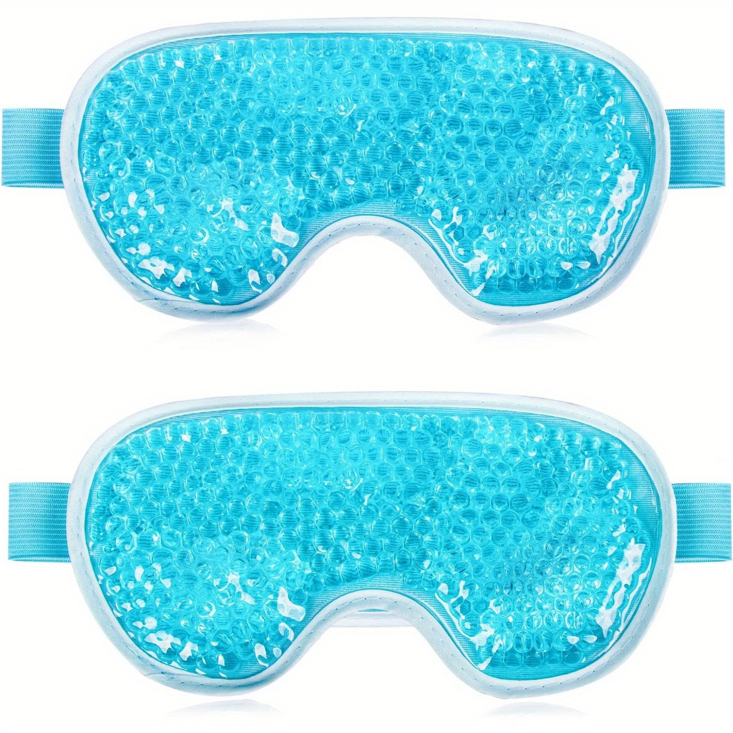 Mascarilla refrescante para ojos, mascarilla de gel para ojos en frío reutilizable para ojos hinchados, mascarilla para ojos con paquete de hielo para ojos con respaldo de felpa suave para circulación oscura