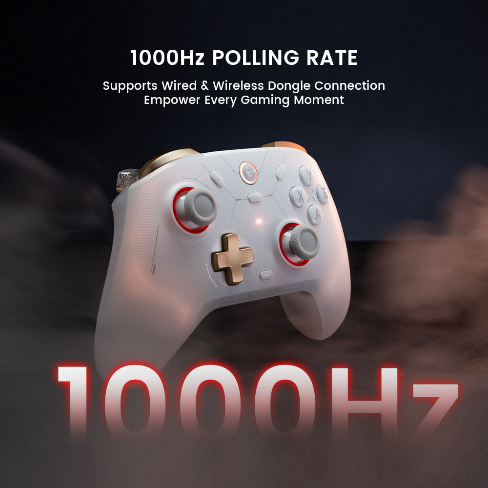 Controlador inalámbrico Original Gamesir Cyclone 2 con controlador de efecto Hall para PC Steam Switch ios Andrioid base opcional