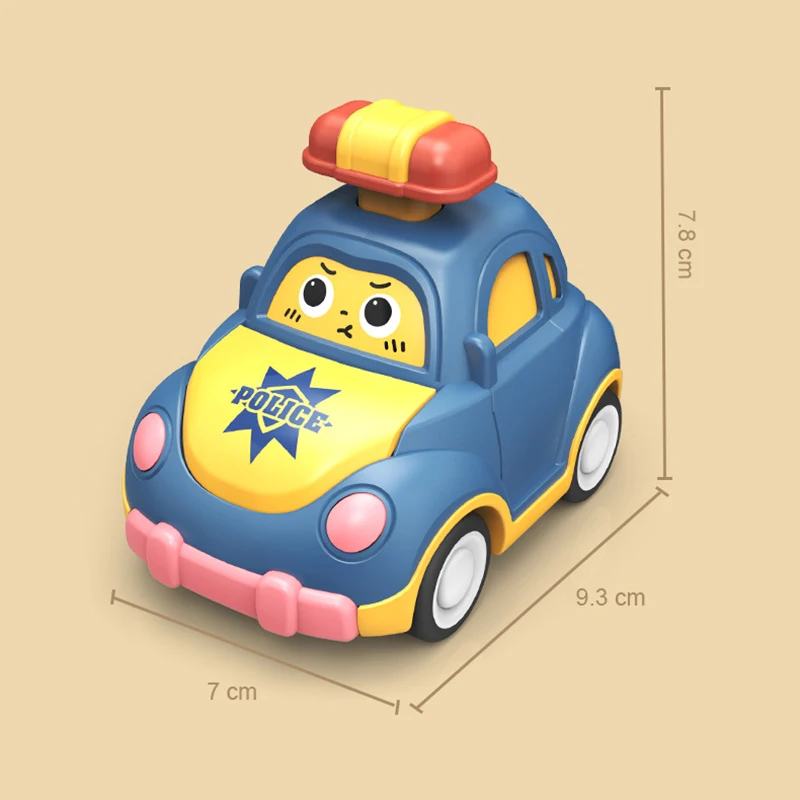 เด็กการ์ตูนของเล่นรถ MINI Press Go ยานพาหนะ Inertia ดึงกลับรถยนต์ Montessori การศึกษา Crawling ของเล่นสําหรับเด็กวัยหัดเดิน Boys