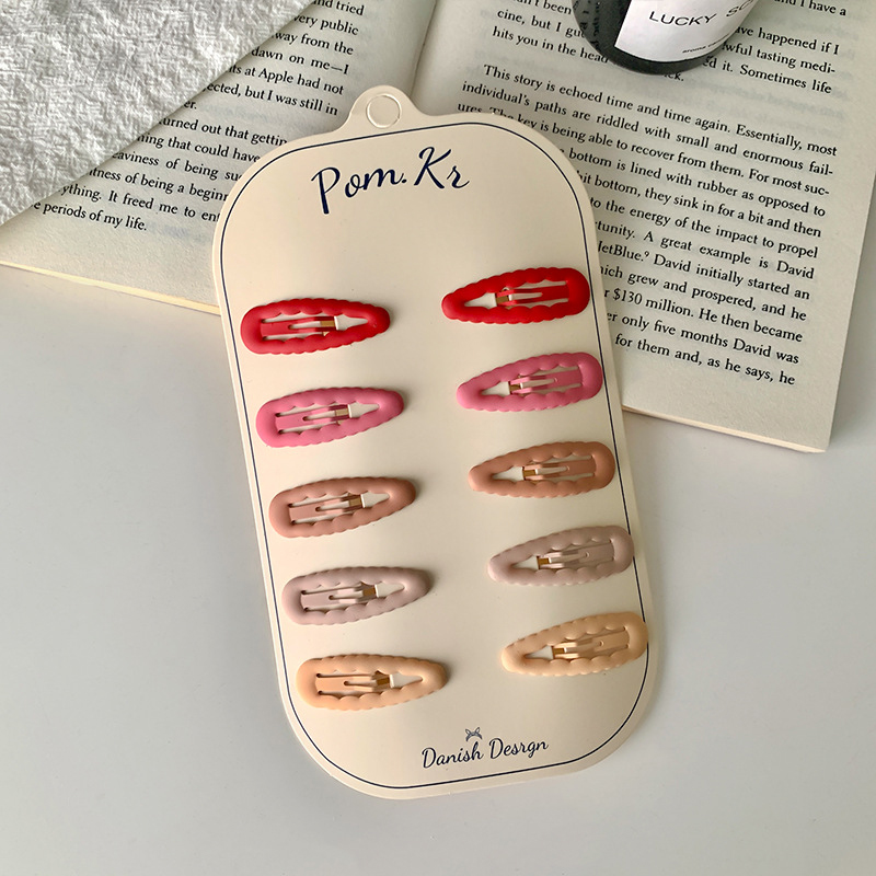 10 ชิ้น/เซ็ตคลิปผมที่มีสีสันสําหรับเด็กทารก Glitter โลหะ Hairpin BB คลิป Hairpin Headwear เด็กทารก Hairclip อุปกรณ์เสริม