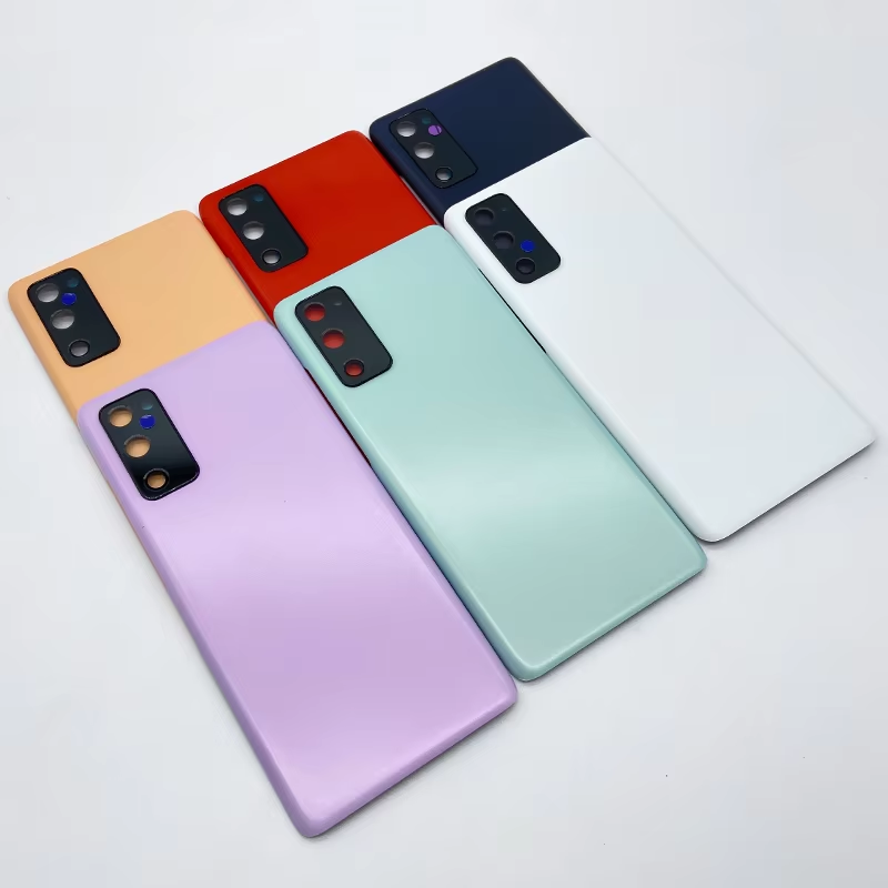 Cubierta trasera para batería Samsung s20fe, repuesto de cubierta de carcasa trasera de plástico para Samsung Galaxy S20 FE G7810 G781U G781B